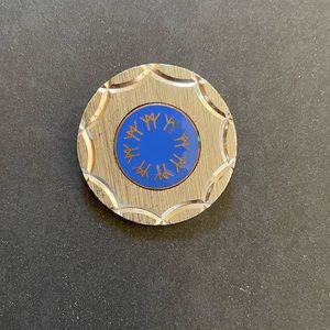 Antique Silver Viking Rune Brooch